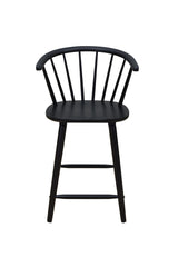 Janna Black Counter Height Barstool back detail
