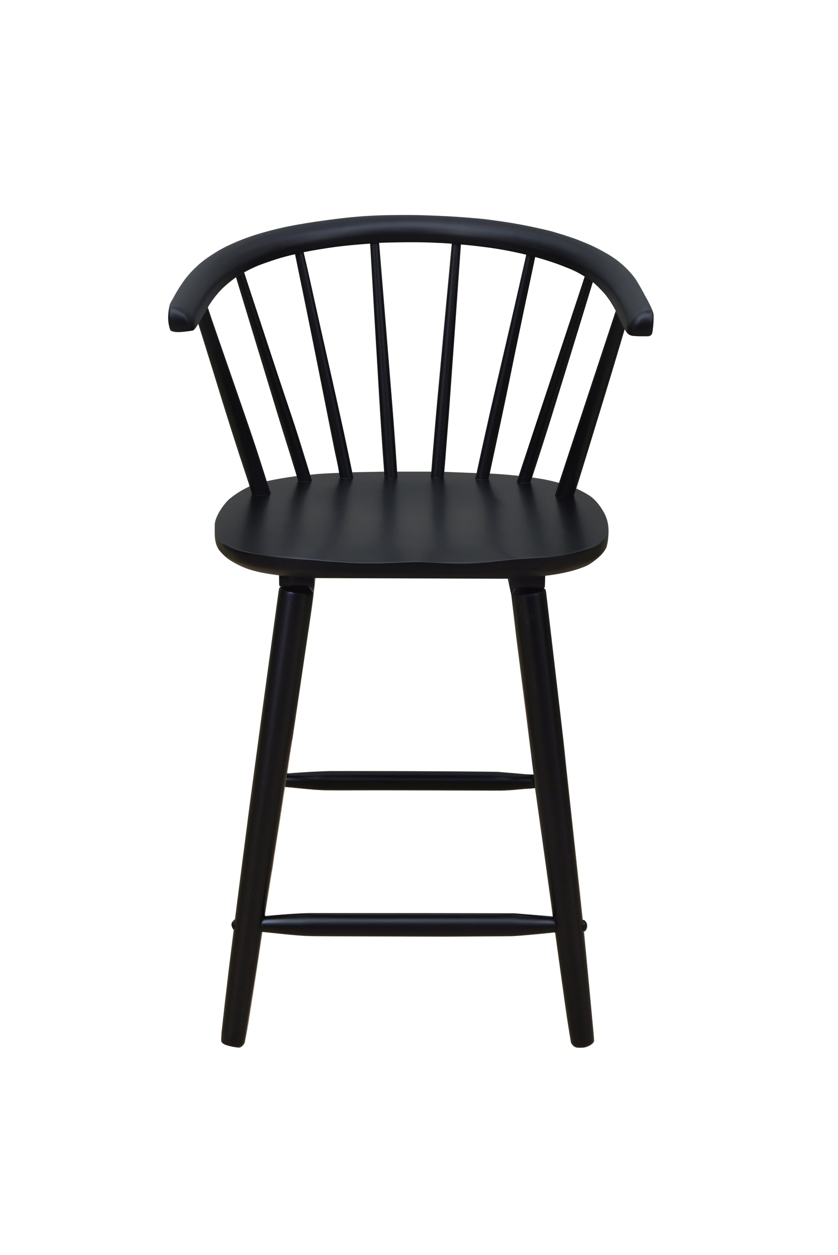 Janna Black Counter Height Barstool back detail