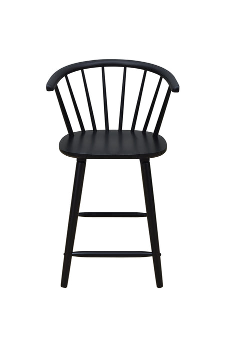 Janna Black Counter Height Barstool back detail