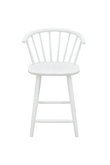 Janna White Counter Height Barstool side profile
