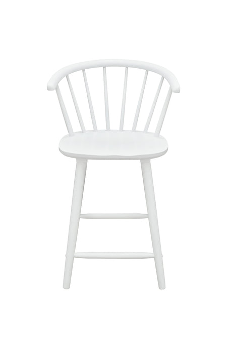 Janna White Counter Height Barstool side profile