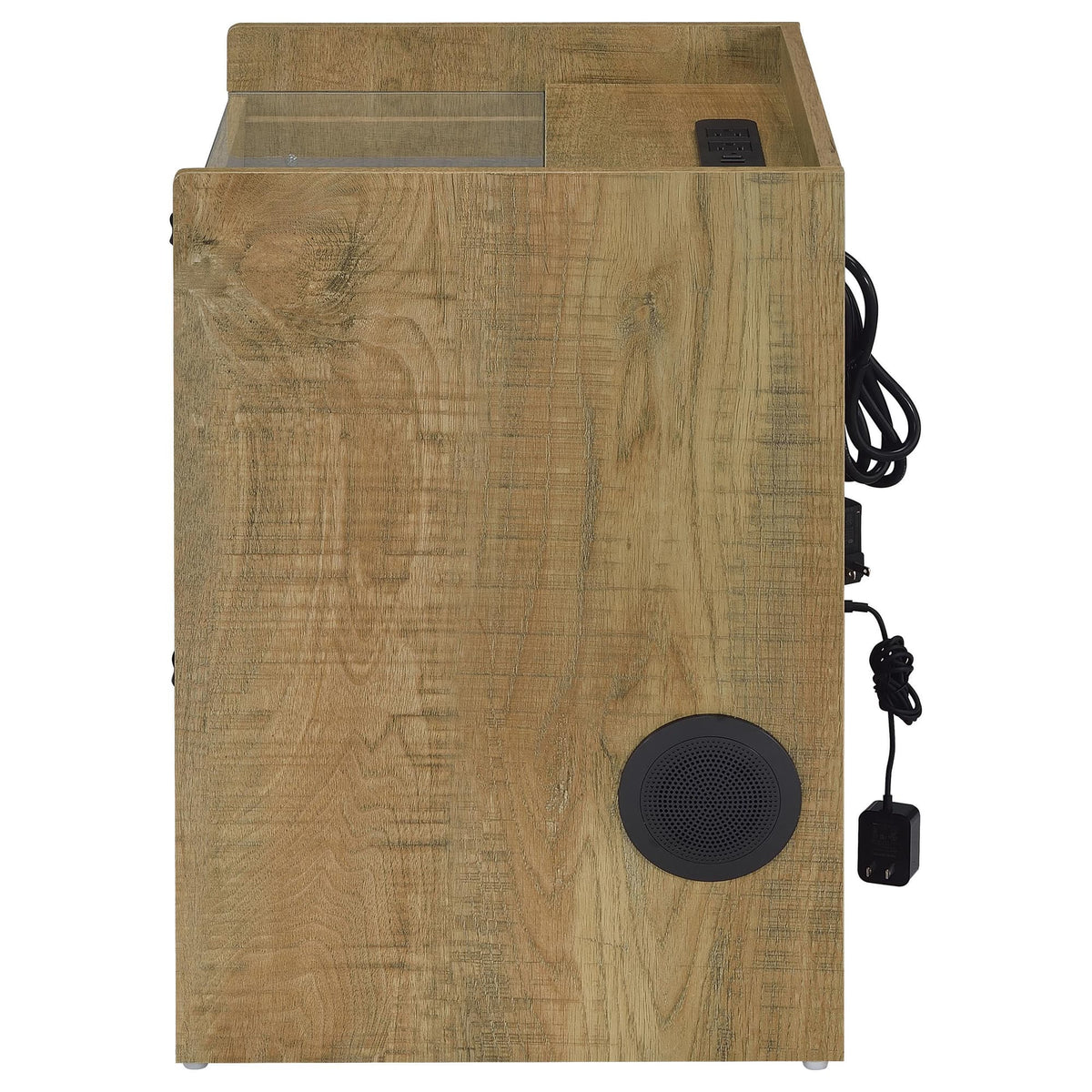 Furda Mango 2-Drawer LED Nightstand with Speaker — product image 5