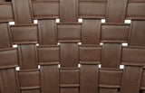 Tallis Brown Woven Leatherette Back Dining Side Chair Set of 2 — product image 10