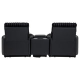 Madden 3-piece Corduroy Upholstered Manual Theater Seating Black — product image 7