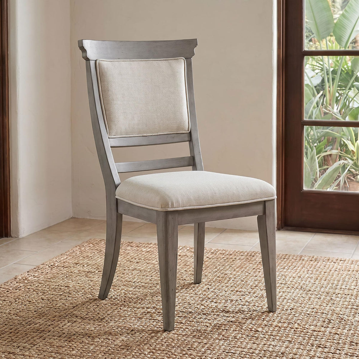 Cresswell Tan Upholstered Dining Side Chair Set of 2 — product image 2