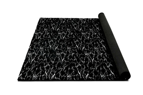 Rabbit Black and Silver rug corner with visible pattern
