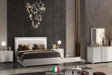 Tower White LED Panel Bedroom Set main view with bed
