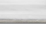 Rabbit Pure White Art Silk Shine Rug in a living room setting