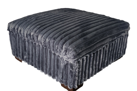 Plastic leg detail on Texan ottoman