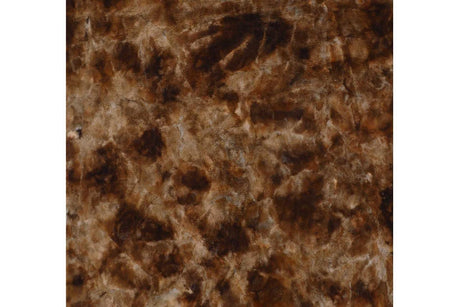 Rabbit Tie Dye Brown 5x7 Art Silk Shine Rug on floor angled view