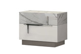 Sunset White Queen Bed showing full profile
