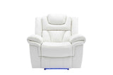 Party Time White Reclining Sofa Loveseat Recliner