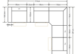 Diagram of 7-piece sectional layout with recliners and headrests