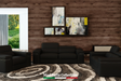 Main view of MI-8020 Soho Black Living Room Set showing sofa, loveseat, and chair