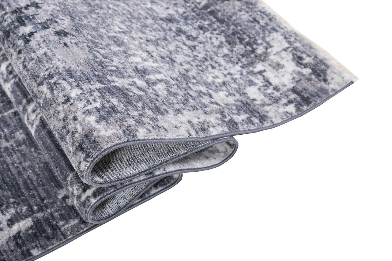 Close-up of Ashton 565 Black Storm rug texture