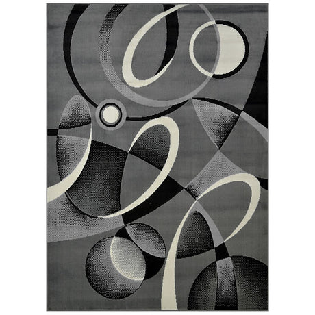 Contempo 45 Grey Medium Area Rug flat view