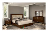 Close-up of Eva Brown nightstand drawer and handle