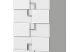 Infinity White Panel Bedroom Set side profile
