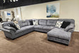 Capulet Bayou Gray Sectional sofa main view