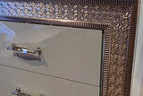 Dubai Metallic Silver LED Panel Bedroom Set side angle of bed