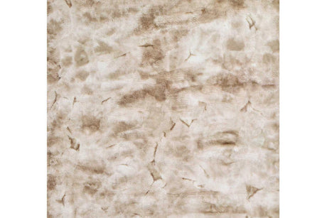 Rabbit Beige 5x7 Art Silk Shine Rug front view