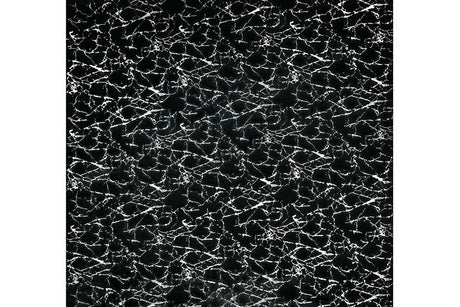 Rabbit Black and Silver area rug laid out flat showing pattern