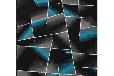 Contempo 41 Electric medium area rug folded corner detail