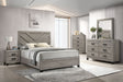 Avery Light Gray Panel Queen Bedroom Set front view
