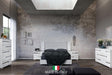 Dream White Upholstered Panel Bedroom Set main view bed