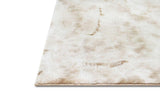 Rabbit Beige 5x7 Art Silk Shine Rug angled view
