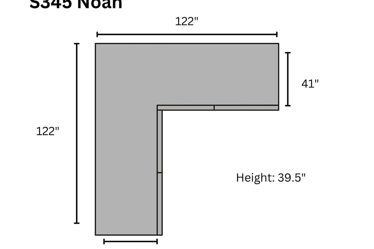 Alternate main view of Noah Grey Corduroy sectional sofa