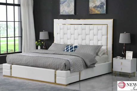 Marbella queen storage bed showcasing front platform