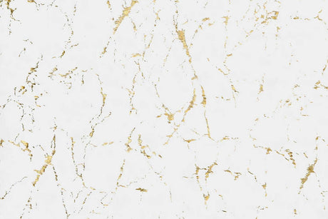 Rabbit White and Gold Art Silk Shine Rug front angle