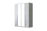 Kimera Bedroom Set nightstand and bed side view