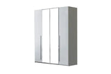 Kimera White Glossy 5-Drawers Chest, drawer interior