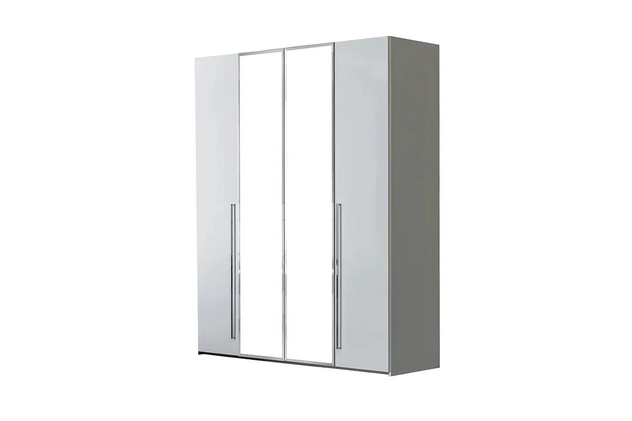 Kimera White Nightstand angled view from above