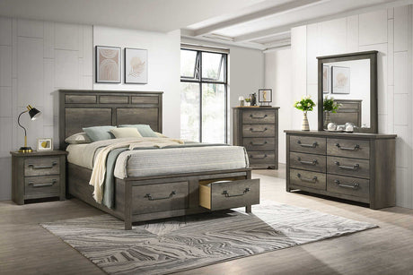 Amelia Brown Storage Platform Bedroom Set main view