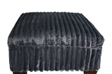 Texan Gray Corduroy Sectional sofa main angled view
