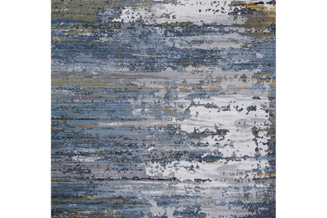 Ashton Golden Dust area rug top view showing golden dust color