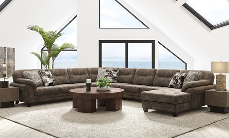 21900 Wonderland Cola sectional sofa main view
