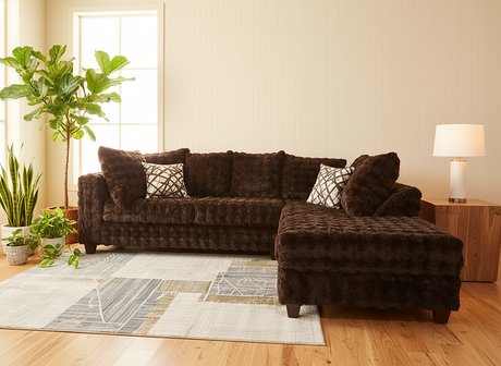 Mamba Chocolate Sectional sofa main view