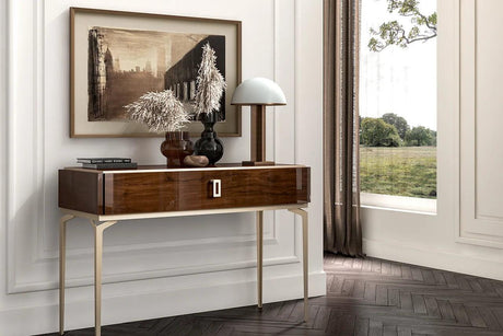 Eva Brown nightstand displaying elegant modern design