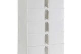 Token White Velvet Modern Chest side view