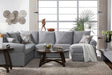Main view of Marco Lagoon Gray reclining sectional sofa