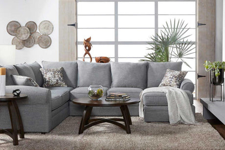 Main view of Marco Lagoon Gray reclining sectional sofa