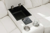 Party Time White Reclining Sofa Loveseat Recliner
