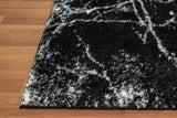Comfy Shag Black Area Rug