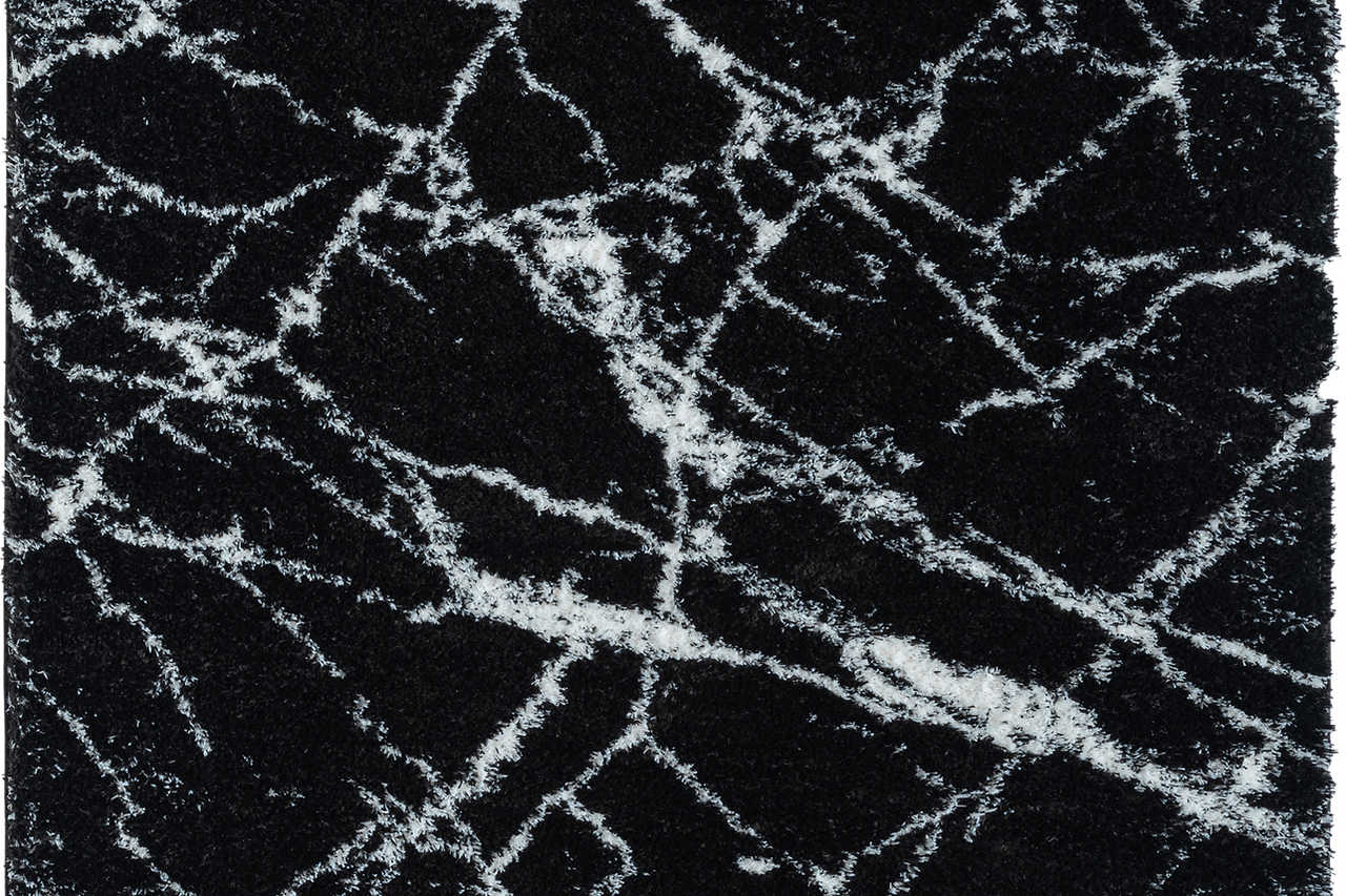 Comfy Shag Black Area Rug