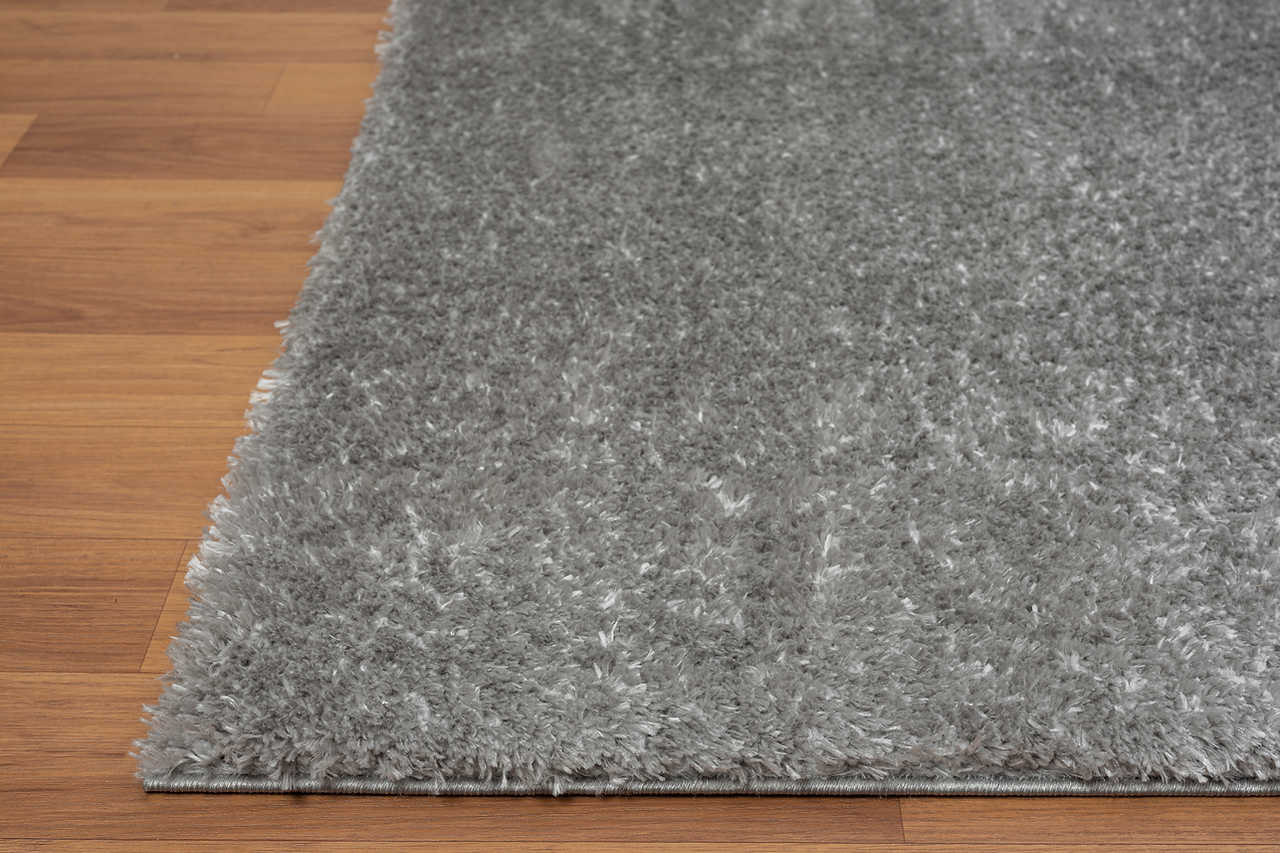 Side angle of Comfy Shag Carbon area rug