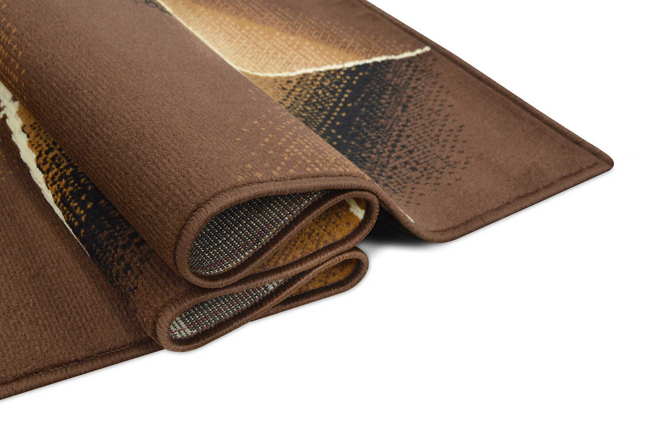 Close-up of the Contempo Chocolate rug texture
